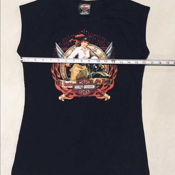 {Harley-Davidson} 🏴☠️ Vegas Graphic Muscle Tee - Picture 3 of 4